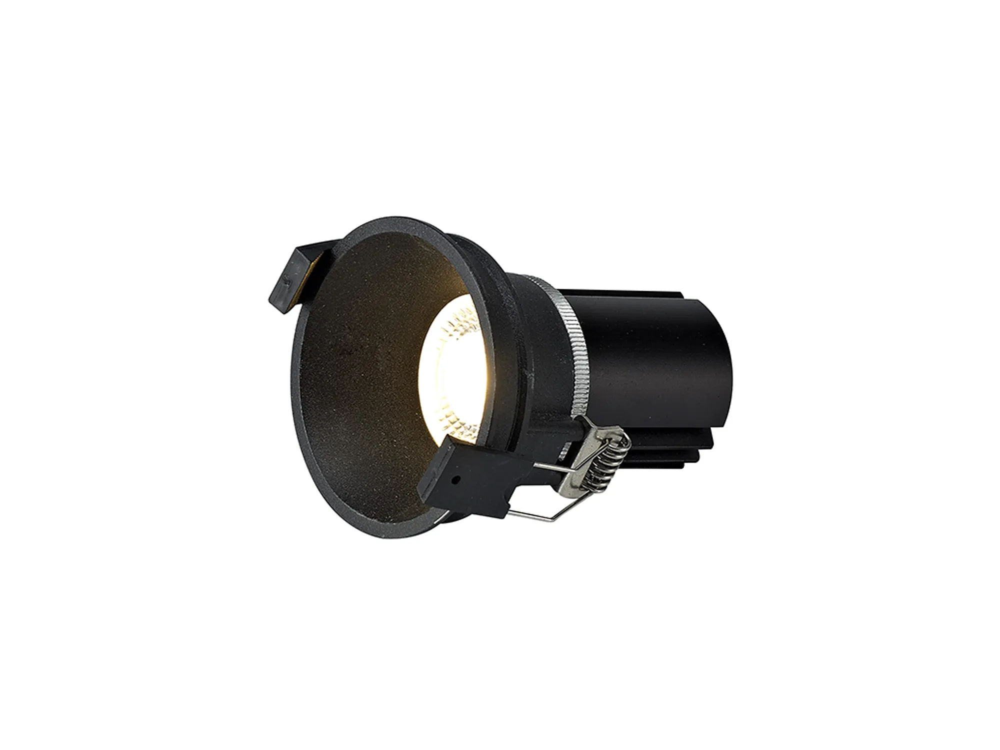 DM201702  Bania 12 Powered by Tridonic  12W 2700K 1200lm 12° CRI>90 LED Engine, 350mA Black Fixed Recessed Spotlight, IP20